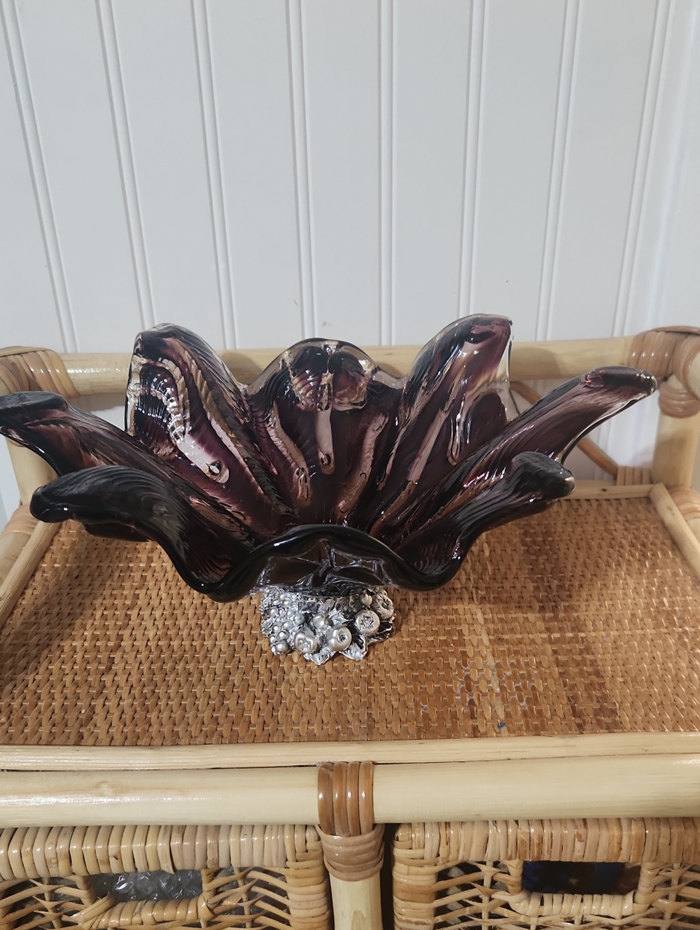 Amethyst Blown Glass Bowl